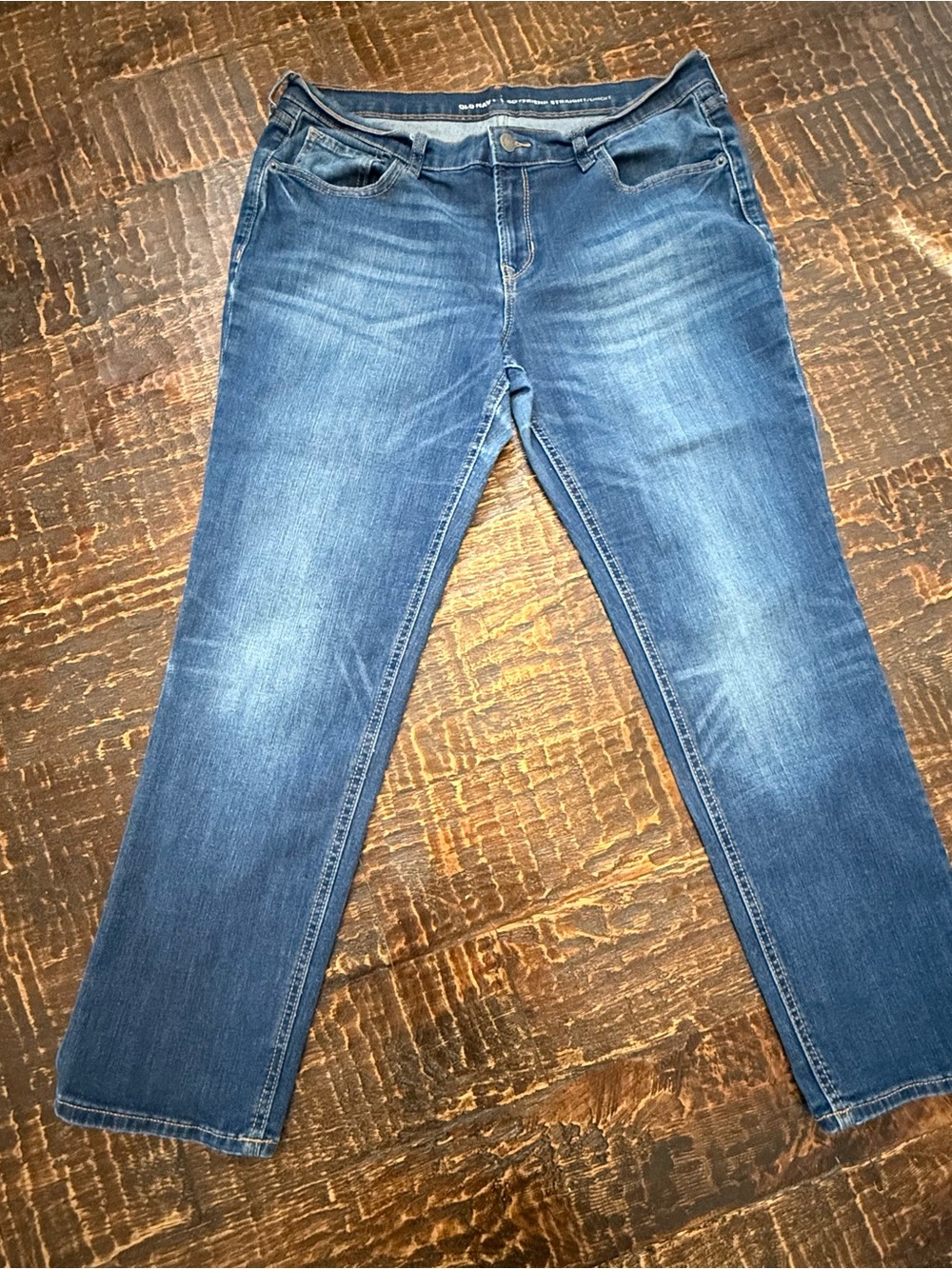 Old Navy Women's Medium Blue Boyfriend Straight Leg Jeans 12R